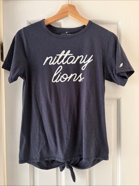 League Navy Script 'Nittany Lions' Tie-Back Tee